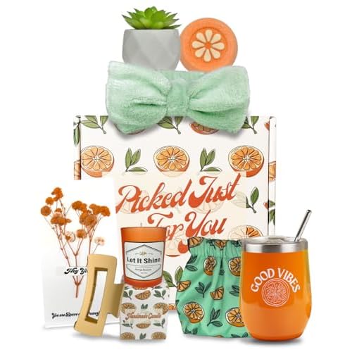 Get Well Soon Pre Made Gift Baskets for Women ? Self Care Spa, Care Package with Accessory Bag, Relaxing Collection, Cozy Kit, Birthday Present for Women, Best Friend Box, Bath Essentials, 8-Piece Set