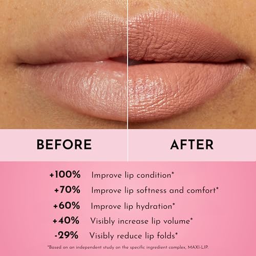 Lawless Forget the Filler Lip-Plumping Satin Lipstick in Fawn - 0.1 oz