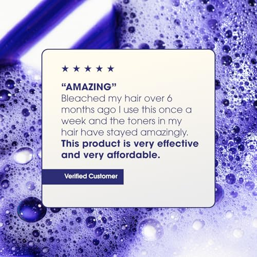Shiny Silver & Purple Hair Shampoo Conditioner Set - 33.8 oz, Color-Correcting & Brightening