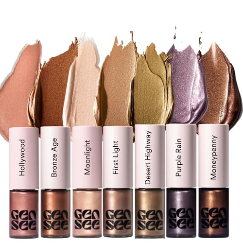 Gen See Mixed Media Metallic Liquid Eyeshadow - Moonlight Variation