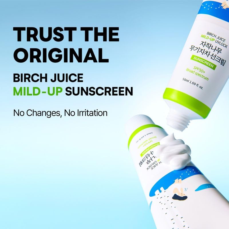 Hydrating SPF 50 Sunscreen with Birch Sap & Hyaluronic Acid for Sensitive Skin