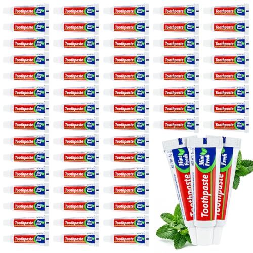 200 Pack Travel Size Mini Toothpaste Tubes - Disposable Mint Flavor, 0.176 oz - Variation of THIS listing