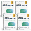OraTicx Green Breath Oral Probiotics 30 Count - Mint Flavor, 4 Pack - Natural Fresh Breath Support