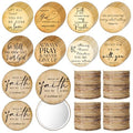 72 Pack Christian Compact Mirrors Bulk with Bible Verses - Mini Faith Quotes Gift Set