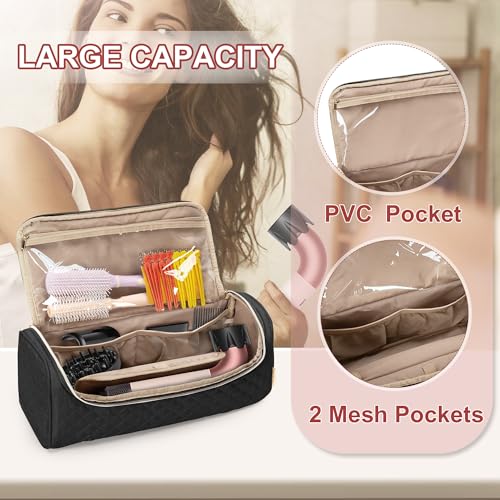 Black Travel Carrying Case for Supersonic R Hair Dryer - Yarwo