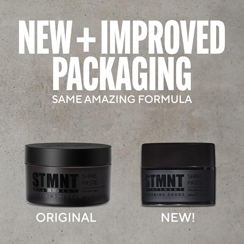 STMNT Grooming Shine Paste 3.38 oz - Strong Control, Natural Finish, Non-Greasy