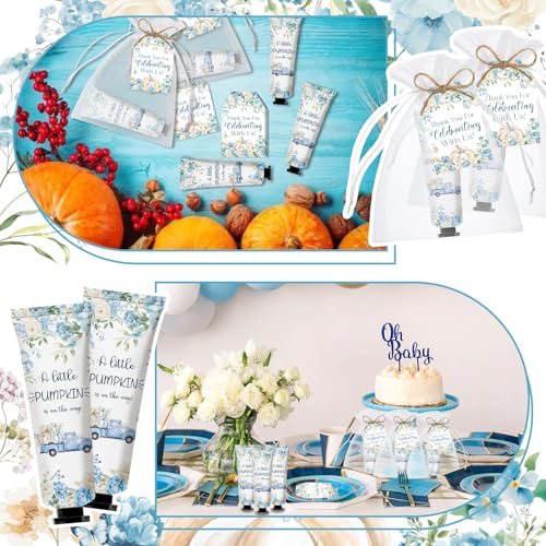 Blue Pumpkin Hand Cream Gift Sets 50 pcs Baby Shower Favors Bulk Moisturizer