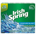 Irish Spring Moisture Blast, Moisturizing Bar Soap, 3.7 Ounce, 12 Bar Pack