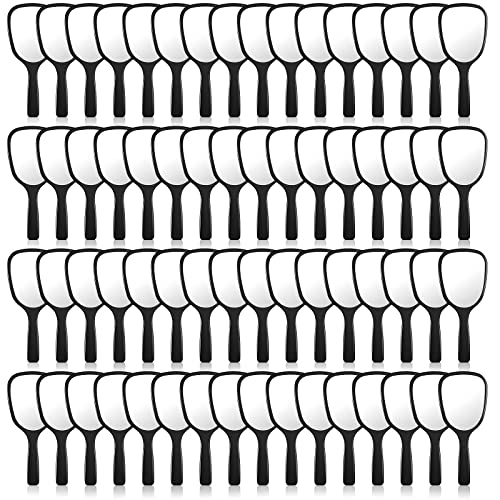 Handheld Mirror with Handle - 60 Pack Black Travel Makeup Mirrors