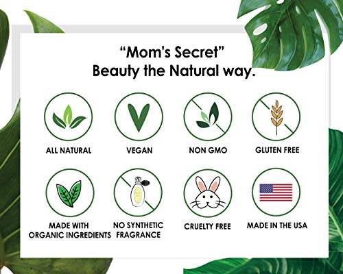 Mom's Secret Natural Pressed Blush Dusty Rose - Organic, Vegan, Cruelty-Free, 0.18 oz