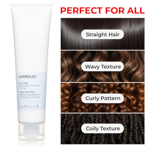 ARROJO Frizz Control Hair Cream 5.1 oz – Anti Frizz, Nourishing Daily Hydration