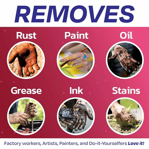 Grit Go 64oz Heavy-Duty Industrial Hand Cleaner for Grease, Oil & Rust – Moisturizing Exfoliating Paste (Pack of 1)