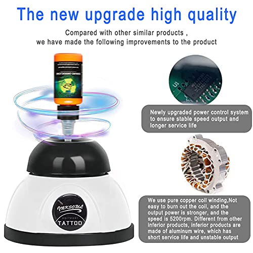 Mini Vortex Mixer 5200RPM for Paints Tattoo Ink Nail Polish & Eyelash Glue