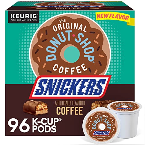 Snickers Flavored Coffee K-Cup Pods - 24 Count (4 Packs of 6) for Keurig