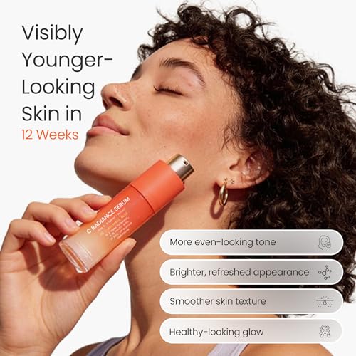 Beginner's Vitamin C Serum with Hyaluronic & Ferulic Acid - Brightening & Anti-Aging, 1.01 Fl Oz