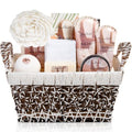 Aqua Elegante Coconut Vanilla Bath Gift Basket for Women - Deluxe 11-Piece Set - Variation: Coconut + Vanilla / 1 Count