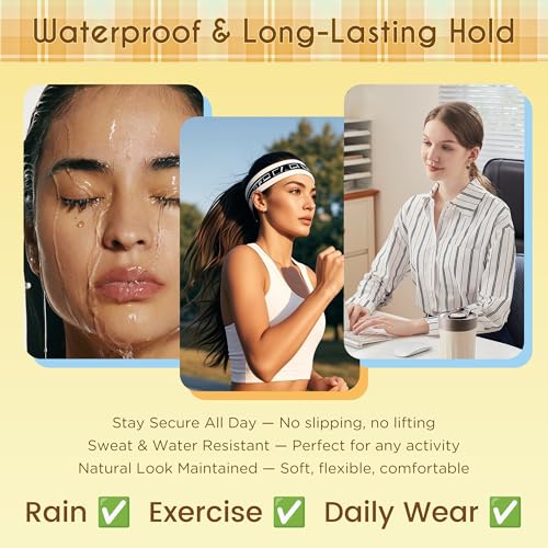 Self Adhesive Eyelashes Cluster, 10-16mm Wispy Pre Glued Lash Clusters Multi-Day Wear No Glue Needed DIY Eyelash Extensions, Extended Hold Press on Lashes Waterproof & Reusable