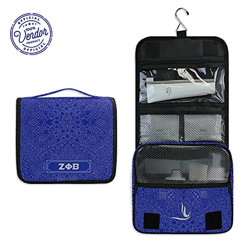 Bad Bananas Zeta Phi Beta Travel Toiletry Organizer Bag Hanging Octagons