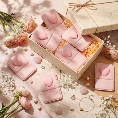 Folding Pink Bow Mini Makeup Mirror - 24 Pcs Bridal & Party Favors