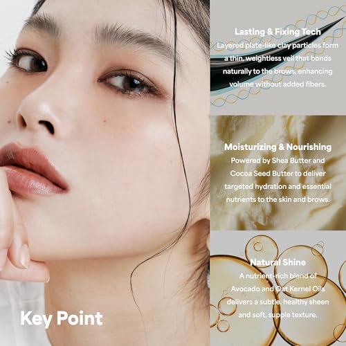 ENTROPY MAKEUP Tough Brow Finisher Toast - 2-in-1 Brow Tint Mascara with Built-In Comb