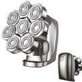Phisco Electric Head Shaver for Men Gunmetal - Fast Charging Bald Shaver with 8D Floating Heads