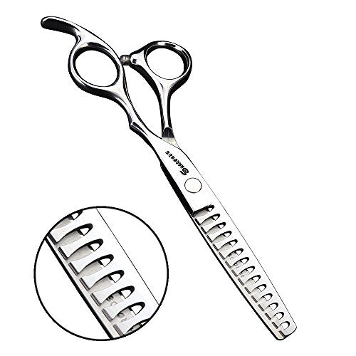 Hair Cutting Scissors Set 6 Inch Thinning & Styling Shears - Stainless Steel - Right Hand - Silver - Variation of THIS listing