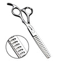 Hair Cutting Scissors Set 6 Inch Thinning & Styling Shears - Stainless Steel - Right Hand - Silver - Variation of THIS listing