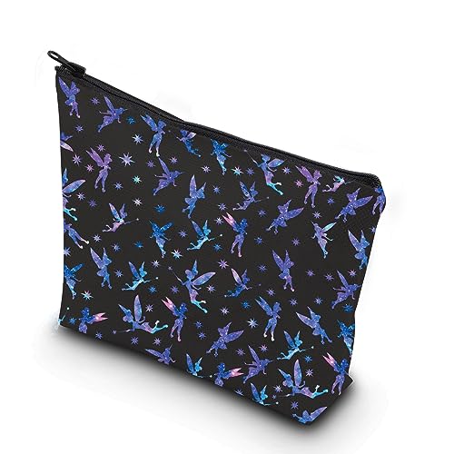 WCGXKO Family Vacation Merch Princess Makeup Bag Fairytale Fans Cosmetic Bag Princess Merchandise (T purple)