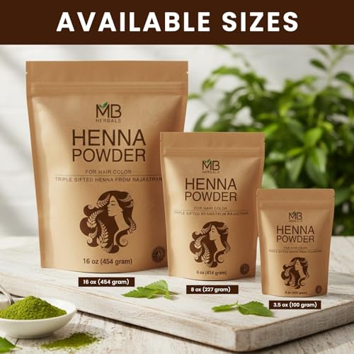 Henna Powder 907g - Natural Hair Color & Conditioning - Rajasthani, Raw & Triple Sifted