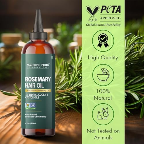 Rosemary Hair Oil with Biotin - Nourishing Hair Treatment 4 Fl Oz
