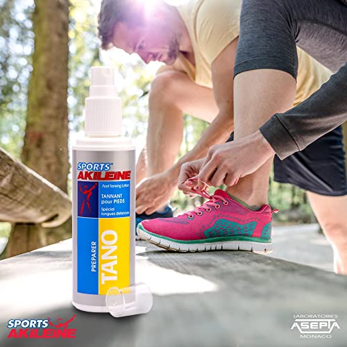 Akile?ne Sports Foot Lotion 100ml - Tanning & Conditioning Cream for Resilient Dry Feet, Moisturizing Foot Care for Endurance Sports