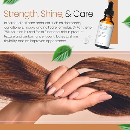 75% D-Panthenol Liquid for Skin & Hair Care - Moisturizing Cosmetic Ingredient