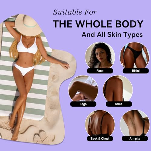 Hard Wax Beads Kit for Hair Removal - Multi-Color 3lbs for Body & Face