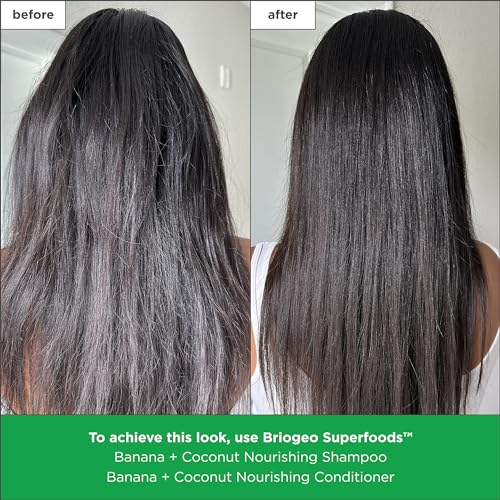 Briogeo Superfoods Banana + Coconut Nourishing Conditioner, Replenish Dull, Dry Hair and Supports Healthy Hair and Scalp, Moisturizing for All Hair Textures, Vegan, Cruelty-Free
