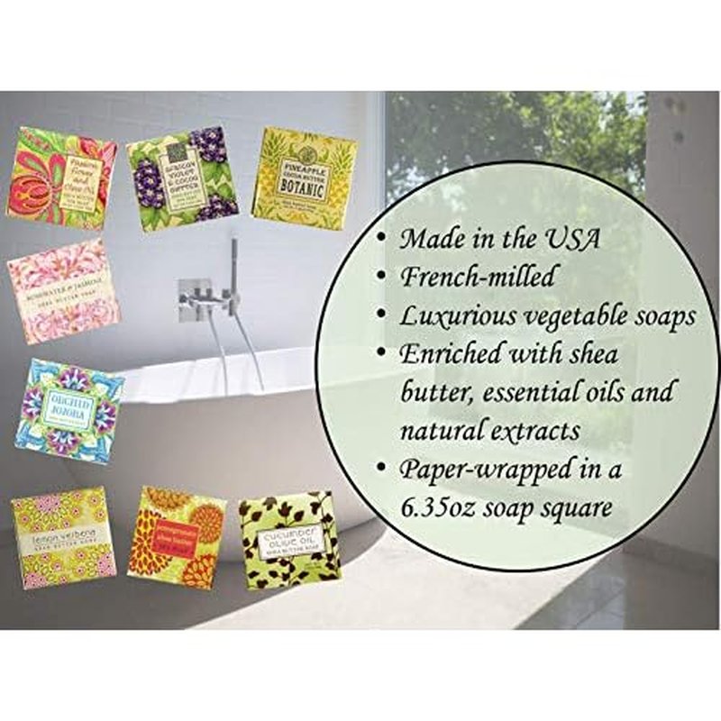 Greenwich Bay Exfoliating Spa Soap, Shea Butter, and Cocoa Butter. Blended with Loofah and Apricot Seed, No Parabens, No Sulfates 6.35 Oz. (3 Pack) ¡¦ (Gingerbread)