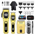 HIENA PRO Professional Hair Clipper Set for Men, Foil Shaver & Men's Facial Grooming Tool, Rechargeable Barber Clippers Set and Trimmer Kit, Cordless Electric Beard, Nose Trimmer