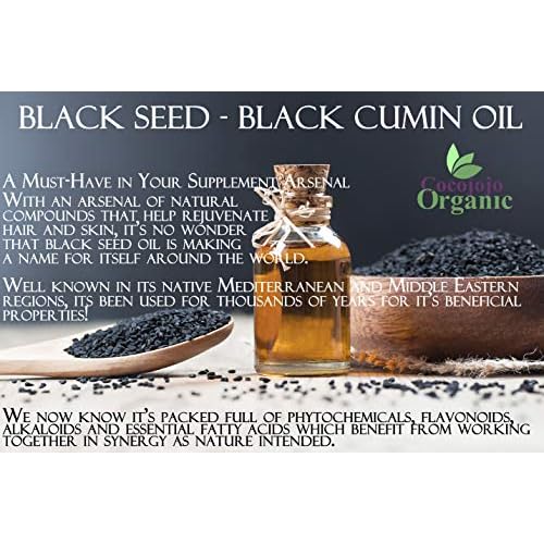 Black Seed Oil 16 oz - USDA Certified Organic - Pure Natural Cold Pressed Unrefined Extra Virgin Black Cumin Seed Oil - Moisturizing & Nourishing Black Seed Oil Organic Cold Pressed