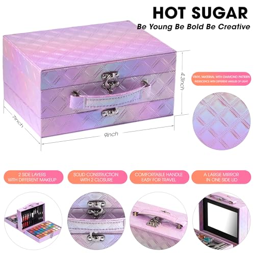 Hot Sugar Purple Diamond Makeup Kit for Teens & Women - Beginner Friendly