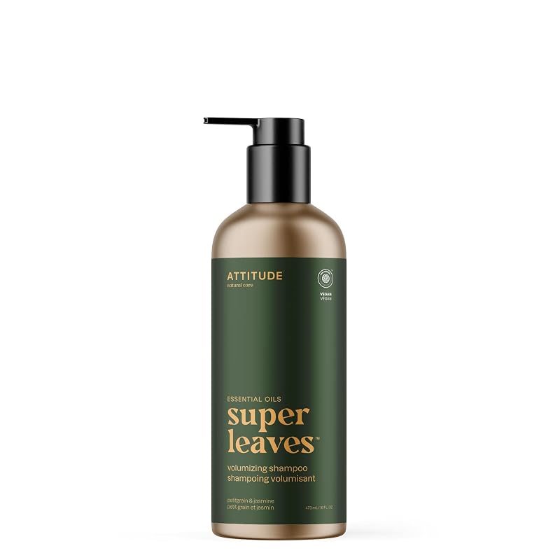 Volumizing Shampo o Petitgrain & Jasmine - EWG Verified, Aluminum Bottle, 16 Fl Oz (Variation: Petitgrain & Jasmine+16 Fl Oz)