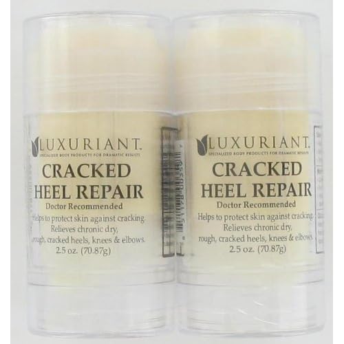 Luxuriant Cracked Heel Repair The ORIGINAL Twin Pack 2.5oz Dry Cracked Chapped Heels Feet Elbows Knees Skin