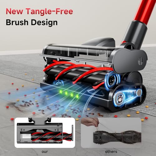 Cordless Stick Vacuum Cleaner 38KPa Powerful Suction Lightweight Carpet & Hard Floor