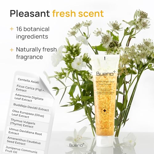 Gentle Organic Facial Cleanser with Rose Petals for All Skin Types - Anti-Aging & Hydrating - 5.03 fl oz