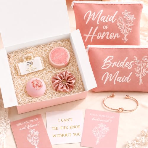 Pink Bridesmaid Gift Set - 49pcs Bridesmaid Proposal Box for Wedding Party - Variation of THIS listing