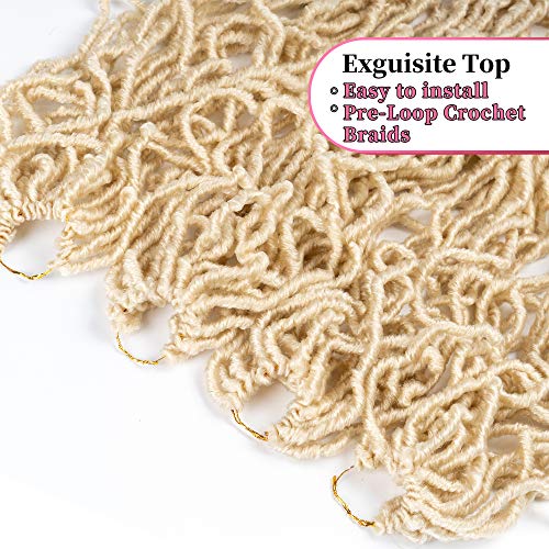 36 Inch Faux Locs Crochet Hair - Long Soft Goddess Dreadlocks, 6 Packs / 613#