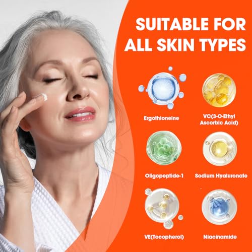 Unscented Vitamin C Serum for Mature Skin - Anti-Aging Face & Neck Treatment