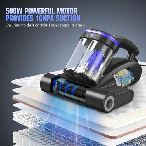 UV-C Mattress Vacuum Cleaner for Bed Sofa & Pet Hair Removal