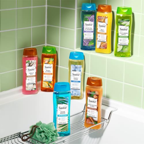 Antibacterial Body Wash with Glycerin & Vitamin E, 18 Fl Oz - 6 Pack
