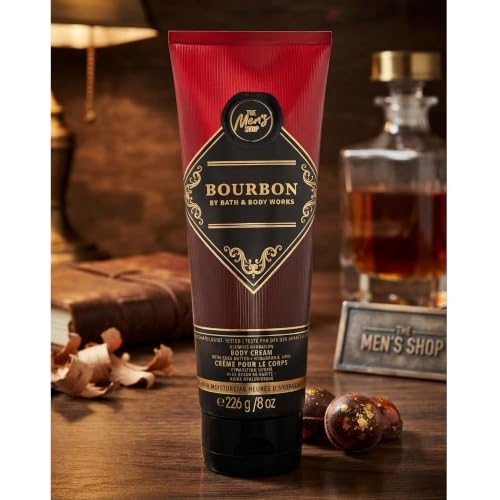 Bath & Body Works Men's Bourbon Body Cream Set - 8 oz, Pack of 2