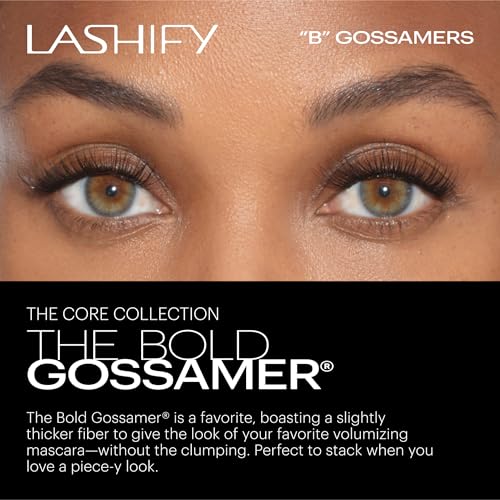 Lashify Bold 12mm Gossamer Eyelash Extensions Refill - Natural Volume, Easy Application