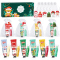 Christmas Bulk Gifts for Women, Lip Balm & Hand Cream Set with Organza Bag Thank You Card, Stocking Stuffers for Coworkers Teacher Mom Nurse, Thank You Gifts, Bridal Shower Wedding Favor for Guests